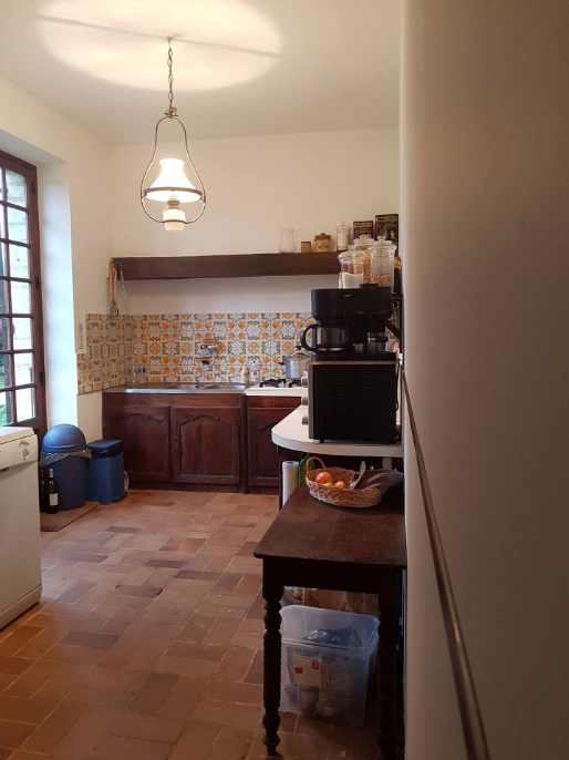 cuisine équipée du gîte Moulin Chez Nanot